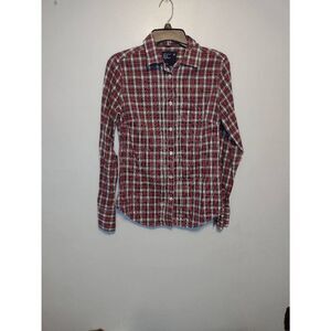 American Eagle Size 8 Women's Long Sleeve Plaid Dress Shirt